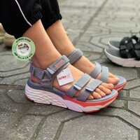Giày sandal skechers Max Cushioning Slay cho nữ, hàng chuẩn nhà máy xuất xịn màu ghi