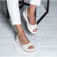 Giày Sandal Thể Thao Nữ Phong Cách Mới Mùa Hè 2020 Kích Thước Lớn Phẳng Thấp Gót Cá Miệng Thời Trang Giày Sandal Nữ Đế Dày