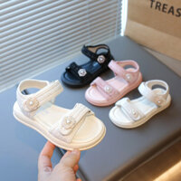 Giày Sandal Thể Thao Trẻ Em Mùa Hè 2025 Phong Cách Mới Bé Gái Giày Đi Biển Vừa Lớn Trẻ Em Học Sinh Phong Cách Chanel Sandal