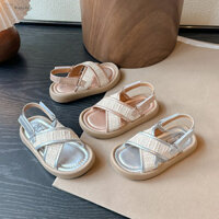 Giày Sandal Trẻ Em Bé Gái Thời Trang Thoáng Khí Giày Sandal Công Chúa Học Sinh Đế Mềm Chống Trơn Trượt Giày La Mã Thoải Mái