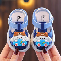 Giày Sandal Trẻ Em Bé Trai Mùa Hè Tập Đi Giày Nam Nữ Trẻ Em Dép Cho Bé Dép Chống Trơn Trượt Tã Baotou Giày Đi Biển wanfulai