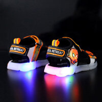 Giày Sandal Trẻ Em Nam Nhấp Nháy Đèn Trẻ Em Phong Cách Mới Giày Sandal Cho Bé Đẹp Trai Sáng Trẻ Em Dép Dạ Quang Bé Trai zy25401