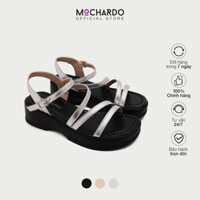 Giày Sandal Xuồng Nữ Mochardo Dây Chéo Thanh Mảnh, Sandal Đế Xuồng Nữ Đế Cao 5 phân HM-008