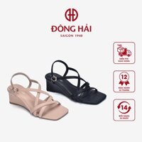 Giày Sandals Đế Xuồng Đông Hải Quai Mảnh Đan Chéo 6cm - S81M9