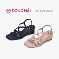 Giày Sandals Đế Xuồng Đông Hải Quai Mảnh Đan Chéo 6cm - S81M9