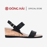 Giày Sandals Đế Xuồng Zucia Quai Ngang Vân Dập 6cm - SRX61