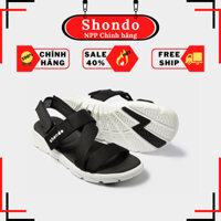 Giày Sandals SHONDO F6 Sport Quai Đen Đế Trắng F6S003