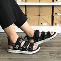 Giày Sandals Vento, sandals Vento nam, nữ  3 quai NB80 màu ghi xanh ngọc hoạ tiết hoạt hình