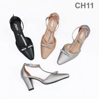 GIÀY SANDANL CAO GÓT ĐÍNH NƠ CAO 8CM - CH11