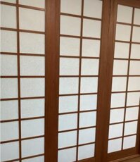 Giấy Shoji làm vách cửa lùa Nhật Bản