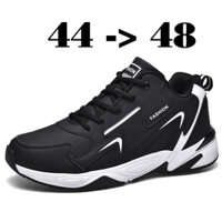Giày Size Lớn Big Size Kaito Black Đen Thể Thao Giày Chạy Bộ Giày Dép Sneaker Ngoại Cỡ 44 45 46 47 48 49 50