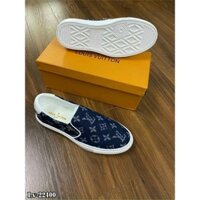 Giày slip on LV xanh