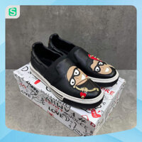 Giày slipon dolce hoạt hình bắn tim 7170 , giầy lười nam da trơn mẫu mới