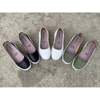 giày slipon geox 5cm da thật siêu nhẹ