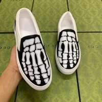 Giày Slipon-Giày Lười Nam Xương in Hình Bàn Tay full size.giày thể thao nam chất,sành điệu cá tính 2023.vina shoe