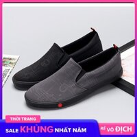 Giày slipon nam giày lười nam Leyo L2289 (02 màu) giày lười vải giày mọi nam giày ulzzang nam