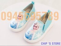 Giầy SLIPON Nữ hoàng băng giá FROZEN cực mềm,cực nhẹ, rất an toàn cho bé