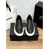 Giày Slipon Zara Đen bóng đan dây nổi LA Fullbox Phụ Kiện