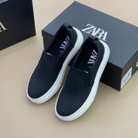 Giày Slipon Zara kẻ Caro LA on web fullbox bill thẻ phụ kiện [ Hàng QC VIP ]