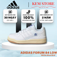 Giày Sneaker Adidas Forum 84 Low ADV Shoes Cloud ‘White Blue Bird’ Trắng Nam Nữ Bản Trung S.cấp Full Box, Phụ Kiện