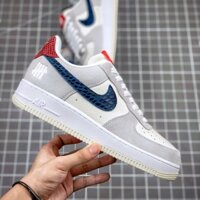 Giày sneaker AF1 Dunk Vệt Xanh, Giày Air force 1 low SP undefeated 5 on it dunk Hàng cao cấp Full Box Bill