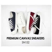 Giày sneaker canvas nam nữ SN152 SNRD màu đỏ rượu/navy/trang/đen