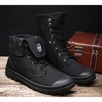Giày sneaker cao cổ nam cổ gấp màu Đen Có Sẵn 2020 . new mùa thu NEW H2