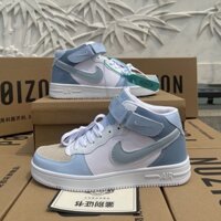 Giày Sneaker Cổ Cao Màu Macaron Nhiều Màu Sắc Wanita Perempuan Tinggi [SH24403]