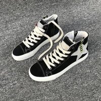 Giày sneaker cổ cao nữ vải phối da tổng hợp dày dặn 885