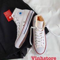 Giày Sneaker Converse Cổ Cao Trắng Cao Cấp [FULL BOX] - Giày Thể Thao CV Giá Tốt HCM