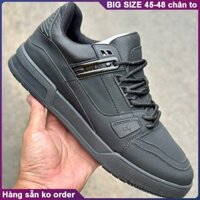 Giày sneaker da thật, giày thể thao big size cỡ lớn 45 46 47 48 cho nam chân to. Men's wide shoes for fat feet.