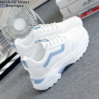 Giày Sneaker Đế Dày Buộc Dây Phong Cách Hàn Quốc Cho Nữ