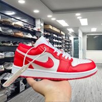 Giày Sneaker 𝗷𝗼𝗿𝗱𝗮𝗻 Đỏ Trắng,Giày Nam Nữ JD Cổ Thấp Dành Cho Học Sinh Sinh Viên Đi Tập Thể Dục Tập Gym