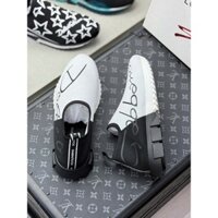 Giày sneaker Dolce Gabbana Đen phối Trắng logo chữ sườn LA MVT