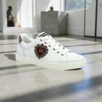 GIÀY SNEAKER DOLCE TRẮNG TRÁI TIM GÓT BẠC CS1676B53398B441