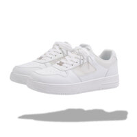 Giày Sneaker Full White Nam Nữ, Mifo Men, Da Microfiber, Bảo Hành 5 Năm