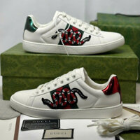 Giày sneaker gucci ace hình rắn thêu thể thao nam nữ, giày gc cổ thấp bản cao cấp full box, bill