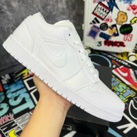 Giày Sneaker Jordam 1 Low Full White, Jordan 1 Triple White SC