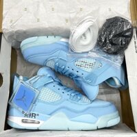 Giày Sneaker Jordan 4 Xanh Dương Full Box Freeship HỖ TRỢ ĐỔI TRẢ TRONG 15 NGÀY    : " : # L