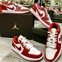 Giày Sneaker Jordan Đỏ Trắng Fullbox Freeship '