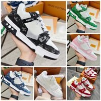 Giày Sneaker LV Louis Vuitton Trainer Nam Nữ, giày thể thao lv bản Cao Cấp đủ 5 màu full box bill