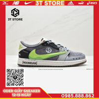 GIÀY SNEAKER MÃ SẢN PHẨM: CZ0790-043_ Travis Scott x Nike Air Jordan 1 Low OG SP"Black/Green Toe"AJ1_FULL BOX_FREE SHIP