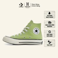 Giày Sneaker Nam Nữ CONVERSE Chuck 1970s Vintage Canvas High Vitality Green - A04585C - Cổ Cao Xanh, Thời Trang Unisex