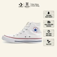 Giày Sneaker Nam Nữ CONVERSE Chuck Taylor All Star Classic High White - M7650C - Classic Cổ Cao Trắng, Thời Trang Unisex