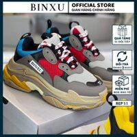 Giày sneaker nam nữ đế cao 7cm, giày thể thao nữ nam độn đế màu đỏ nổi bậc siêu xinh BINXU BL1