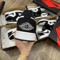 Giày Sneaker Nam Nữ Đen Trắng Cổ Thấp, Giày Nike Jordan Panda JD1 Full Box Bill -nh1 . 🔐