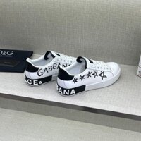 Giày sneaker Nam Nữ Dolce Gabbana Trắng phối Đen logo Ngôi Sao LA Fullbox Phụ Kiện [ Hàng QC VIP ]