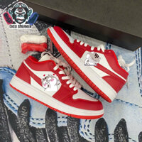 Giày sneaker nam nữ màu đỏ bản cao cấp giày thể thao nam nữ cổ thấp màu đỏ bản cao cấp giày cổ thấp màu đỏ cao cấp