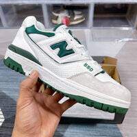 Giày sneaker NB 550 White Green - NB 550 Trắng Xanh Fullbox