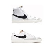 Giày Sneaker Nike Blazer Mid 77 Vintage White Black Cổ Cao,Thấp Kiểu Dáng Thể Thao Phối Màu Đen Trắng Cao Cấp Full Box .